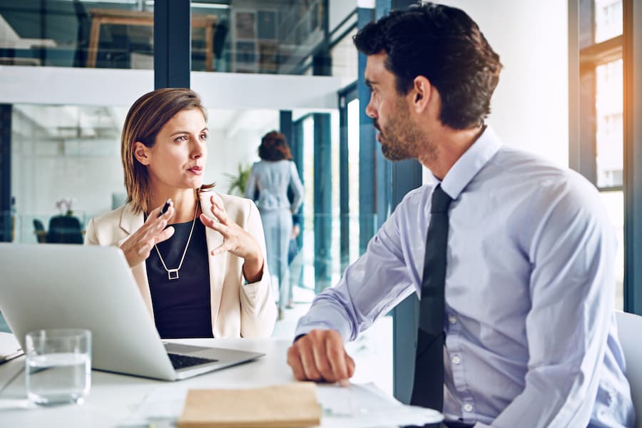 Business Professionals Meeting in Office Conference Room