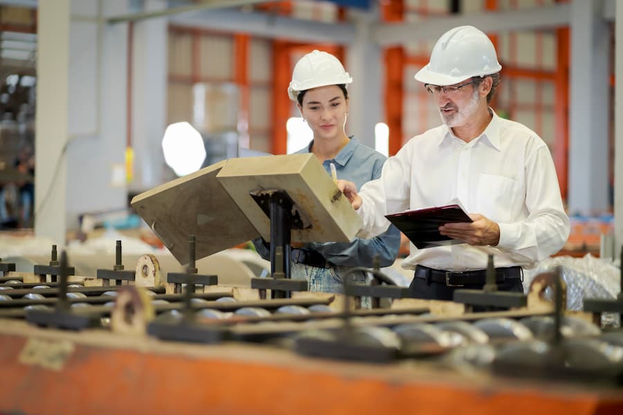 metal sheet factory.