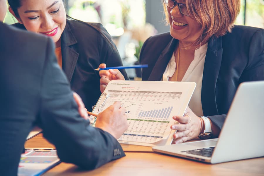 Team Collaboration Analyzing Data in Modern Workplace