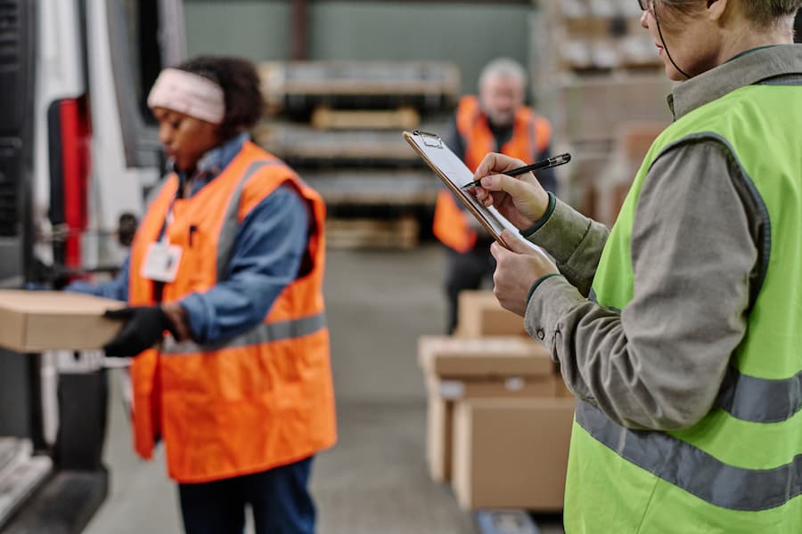 Distribution coordinator in logistics warehouse