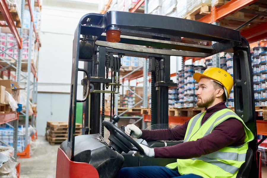 Warehouse Mover Using Forklift