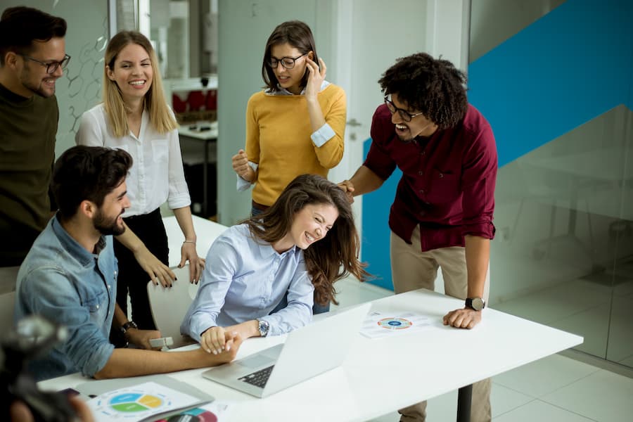 Marketing team in a meeting