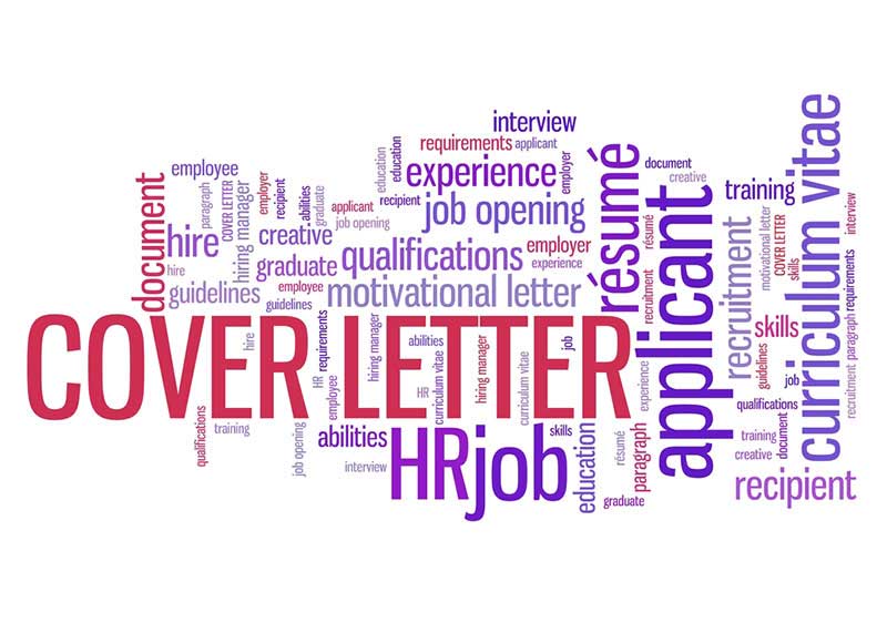 Word map for cover letters